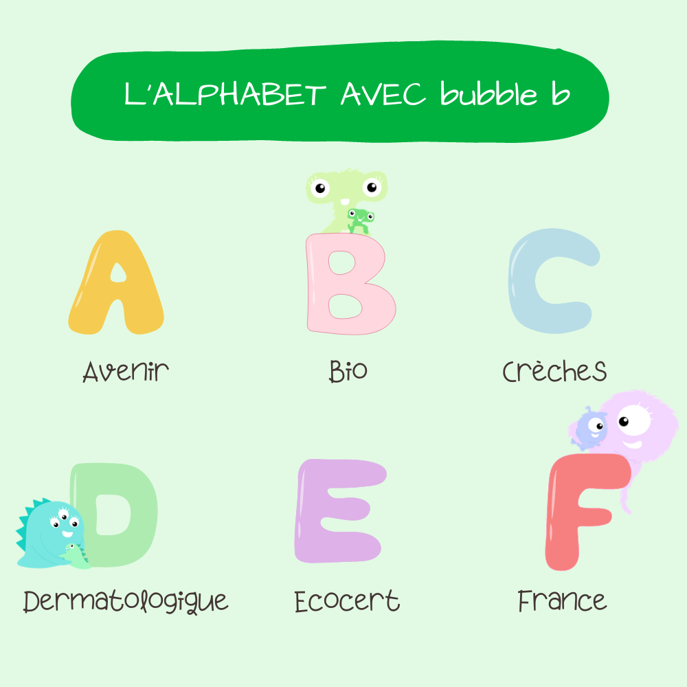 Apprenez l'alphabet avec bubble b !