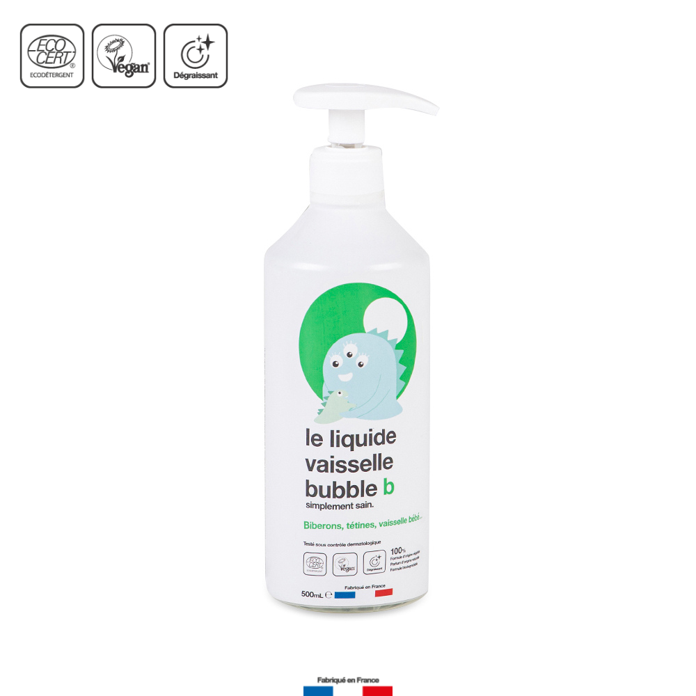 Liquide Vaisselle Sans Parfum 100% Naturel et Biodégradable - Adapté à Bébé